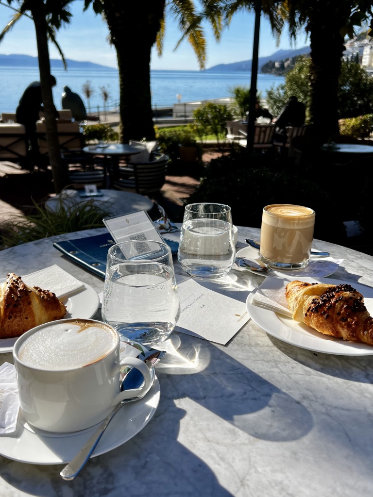 Coffee at the Amadria Park Hotel in Opatija, Croatia