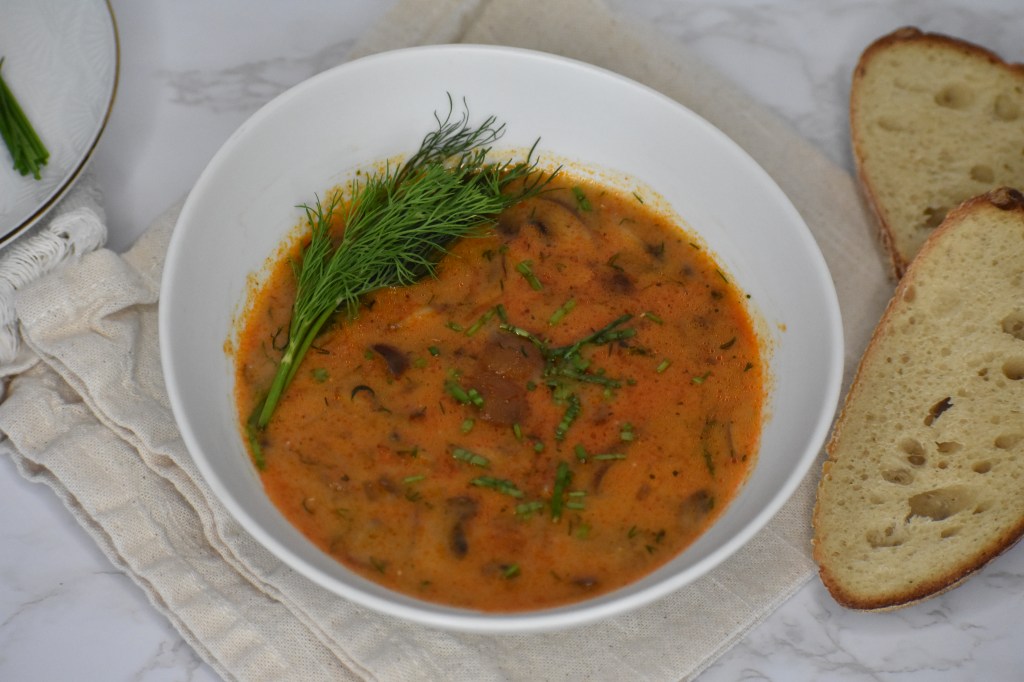 Hungarian Inspired Creamy Mushroom&nbsp;Soup